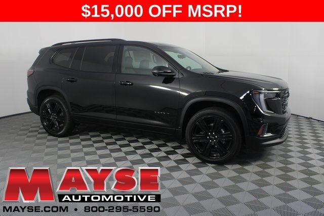 2026 GMC Acadia Elevation in Ebony Twilight Metallic — front three-quarter view