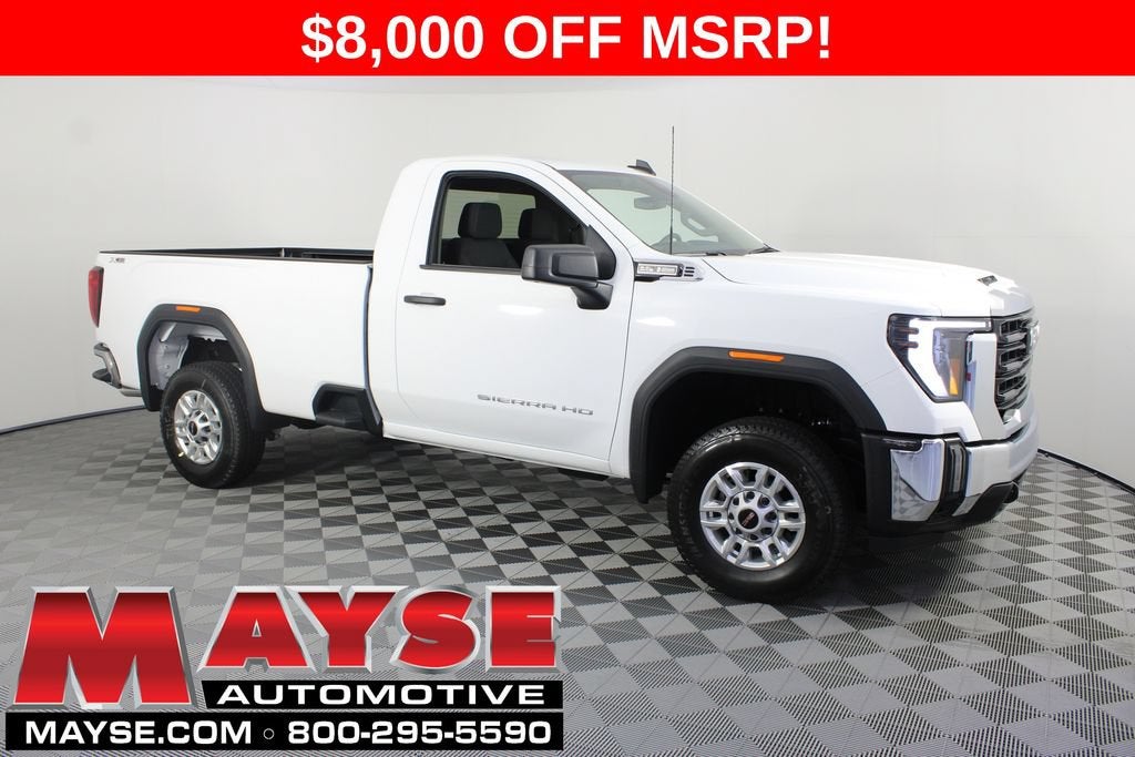 2026 GMC Sierra 2500 HD Pro in Summit White — front three-quarter view