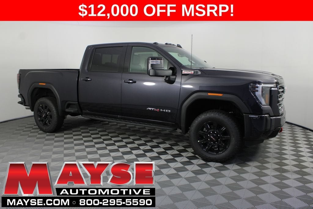 2026 GMC Sierra 2500 HD AT4 in Titanium Rush Metallic — front three-quarter view