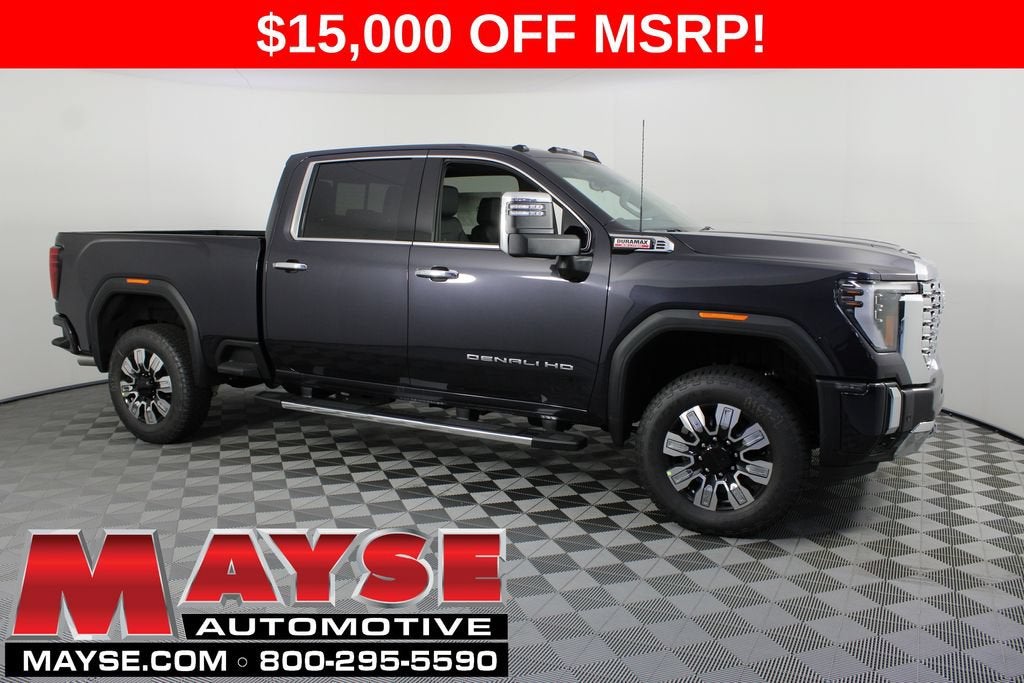 2026 GMC Sierra 2500 HD Denali in Titanium Rush Metallic — front three-quarter view