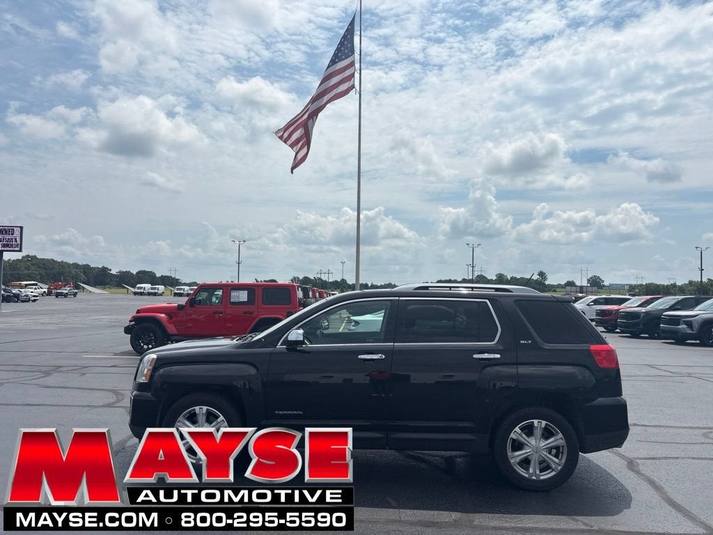 2016 GMC Terrain SLT in Onyx Black — front three-quarter view