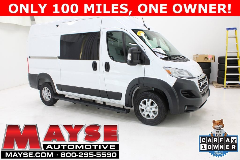 2025 RAM ProMaster Cargo Van SLT in White/Slt/Fwd — front three-quarter view