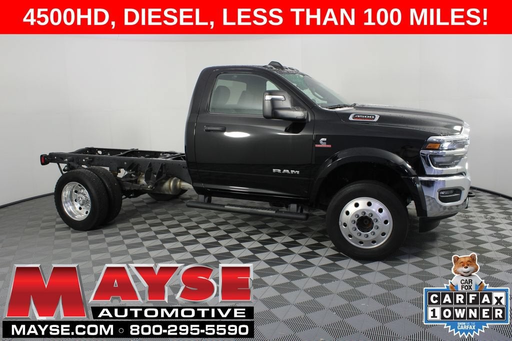 2025 RAM 4500 Chassis Cab Big Horn in Black/Chass/4Wd — front three-quarter view