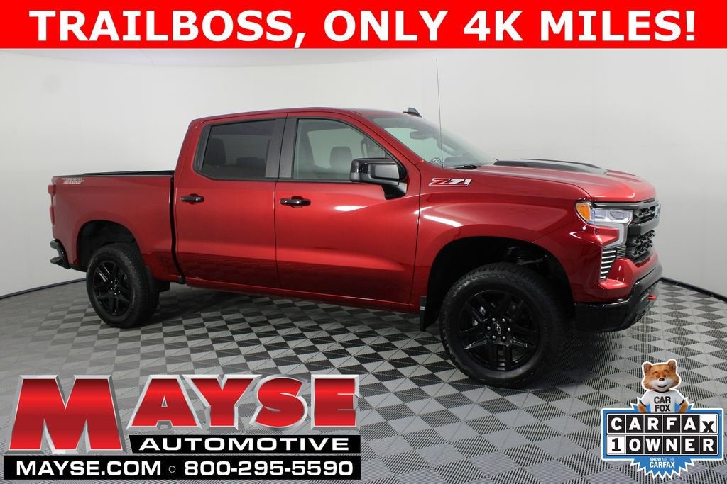 2026 Chevrolet Silverado 1500 LT Trail Boss in Radiant Red Tintcoat — front three-quarter view
