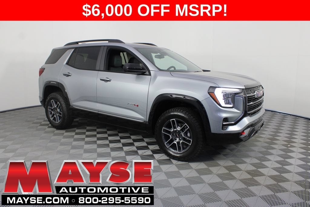 2027 GMC Terrain AWD AT4 in Sterling Metallic — front three-quarter view